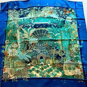 Hermes Jardins d’Hiver scarf by Annie Faivre